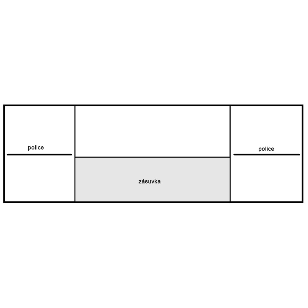 Natural - TV stolek N12 - dub ribbeck