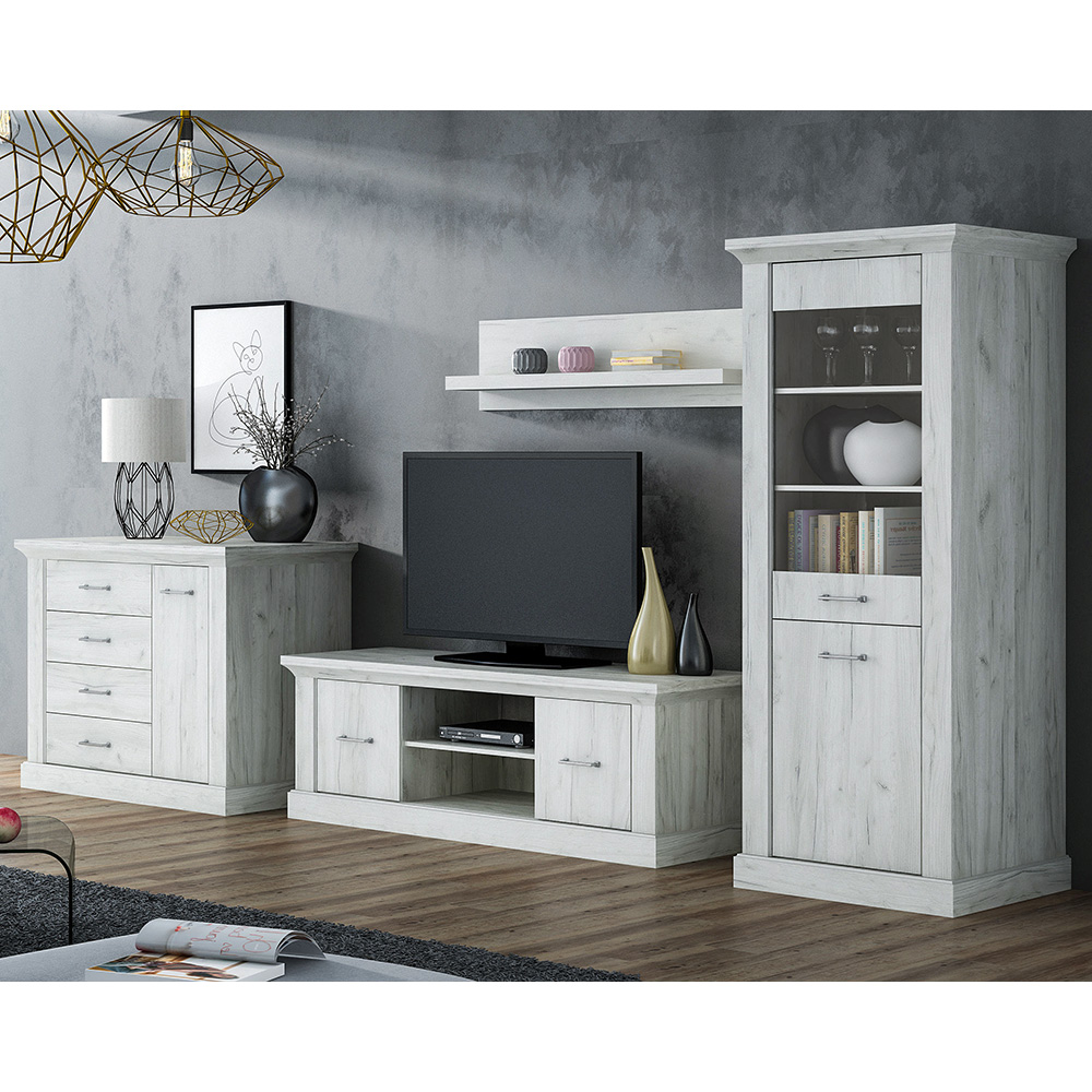 Apollo - šatní skříň AP16 - kraft bílý