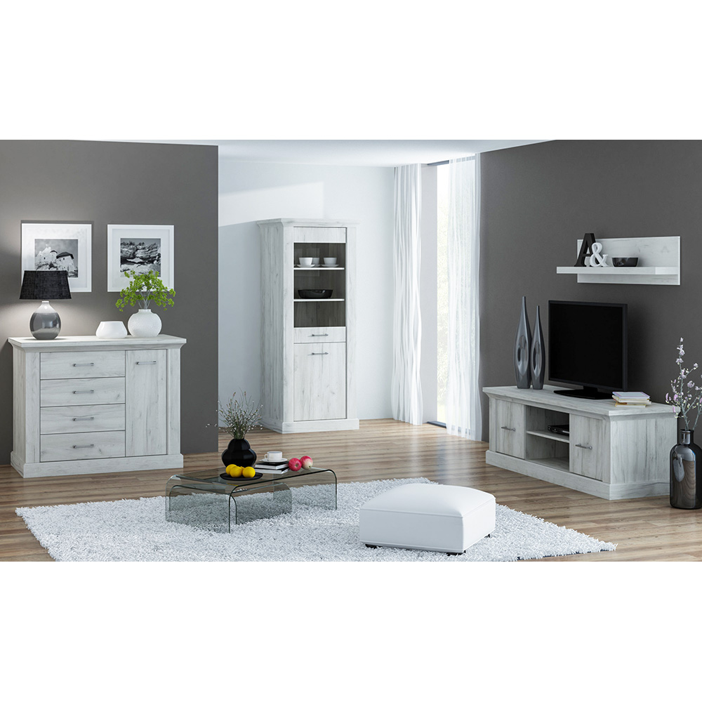 Apollo - šatní skříň AP16 - kraft bílý