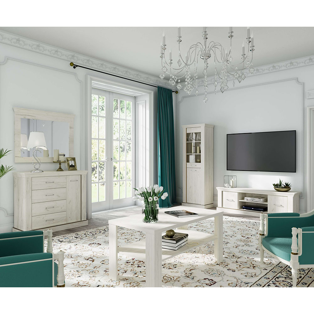 Apollo - šatní skříň AP16 - kraft bílý