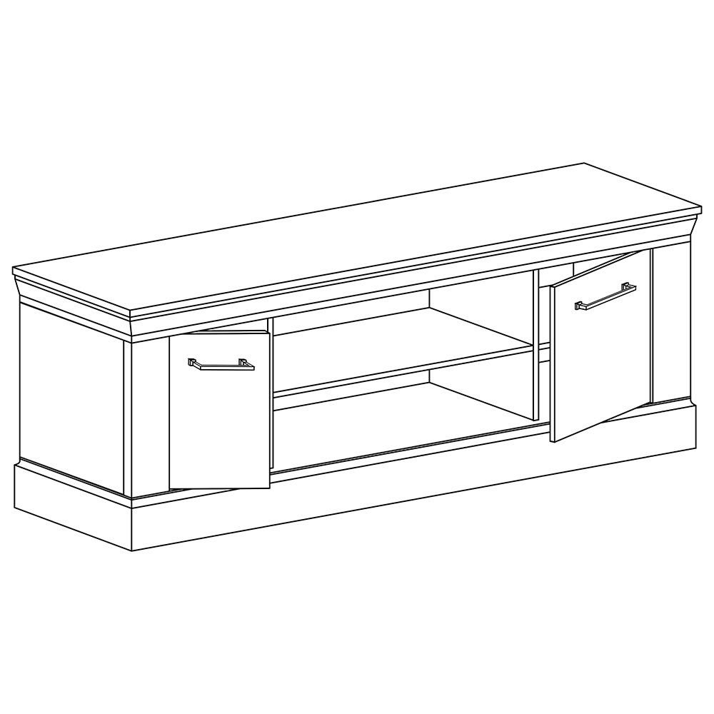 Antica K | TV stolek A4 | 142 cm | kraft zlatý