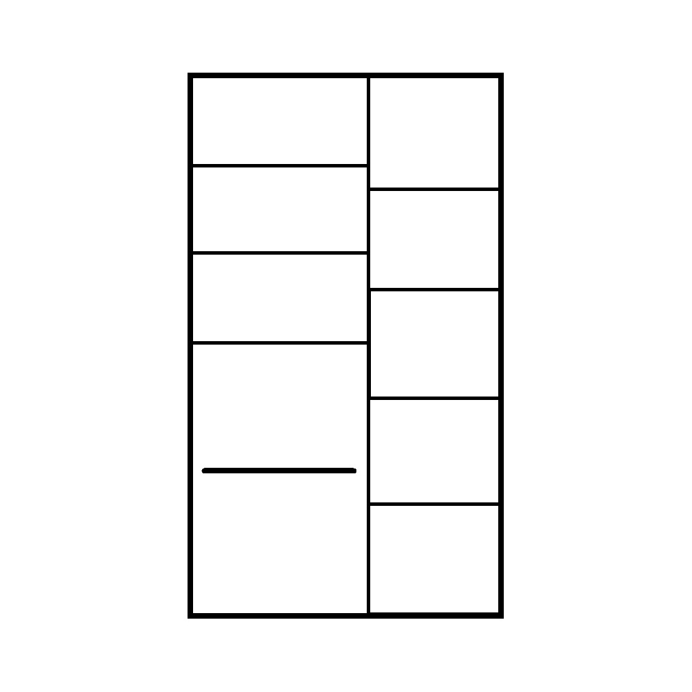 Antica K | vitrína A10 | 97 cm | kraft zlatý