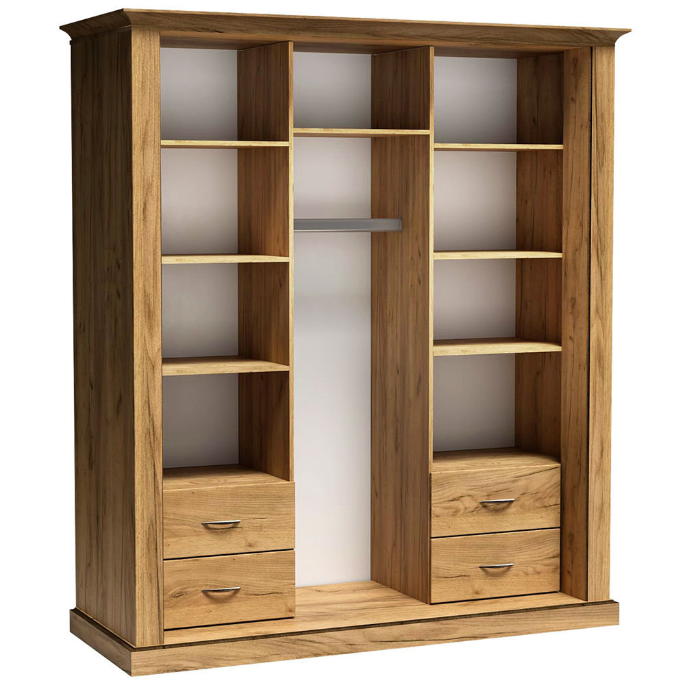 Antica K | šatní skříň A183 | 185 cm | kraft zlatý