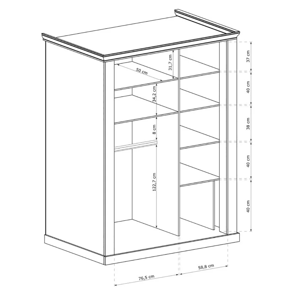 Ložnice Antica K | sestava B | 5 dílů | kraft zlatý