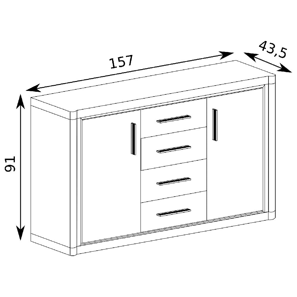 Dallas T - komoda D1 - trufla