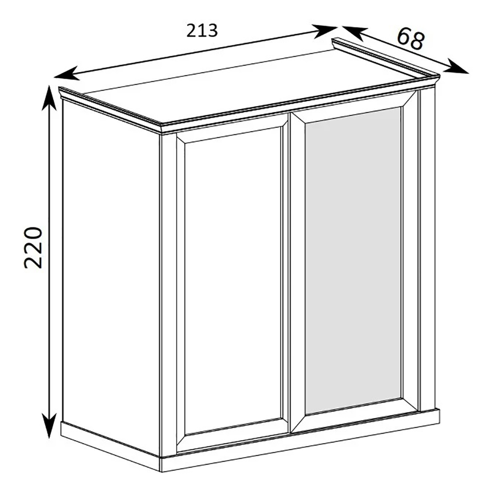Ložnice Antica K | sestava C | 6 dílů | kraft zlatý