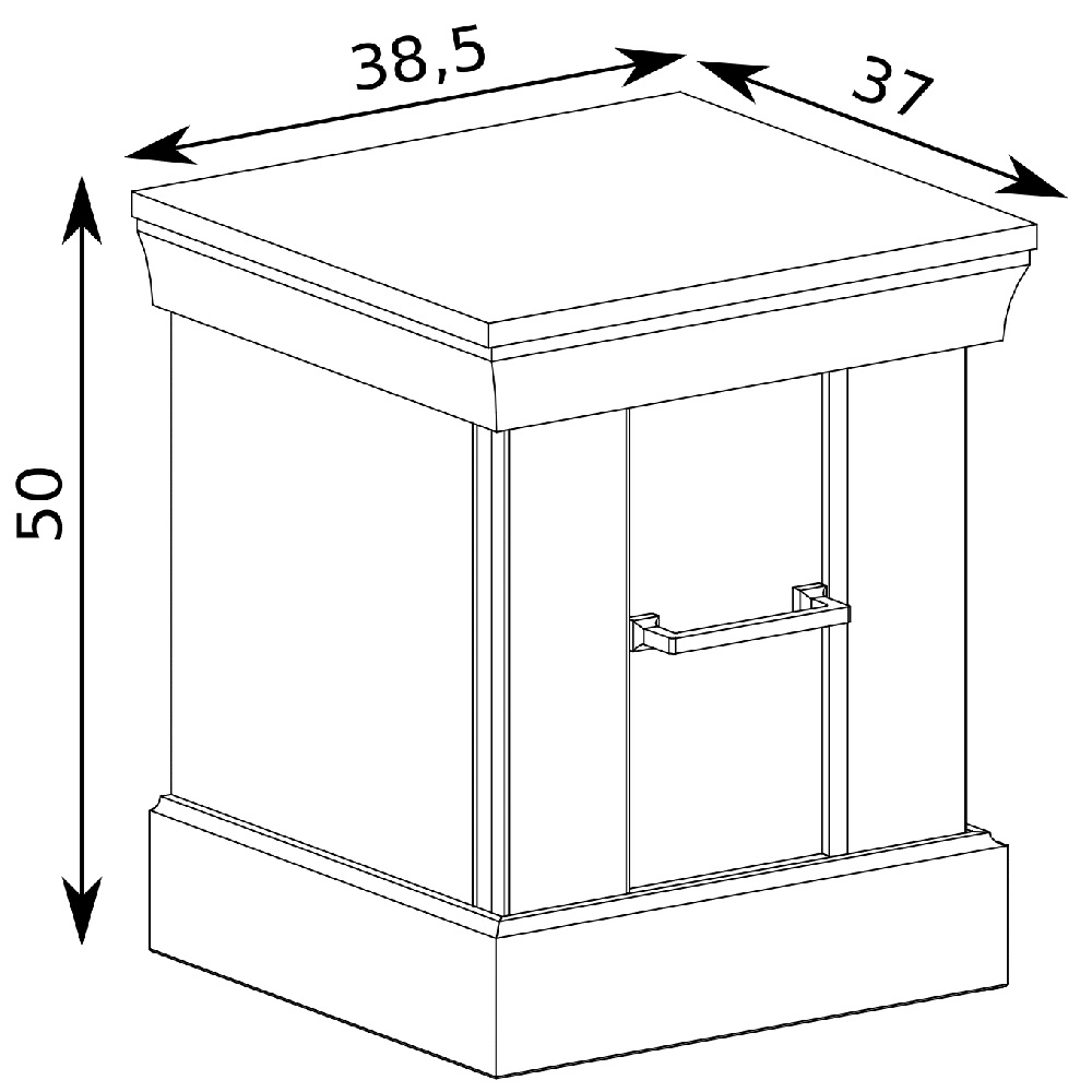 Ložnice Antica K | sestava C | 6 dílů | kraft zlatý