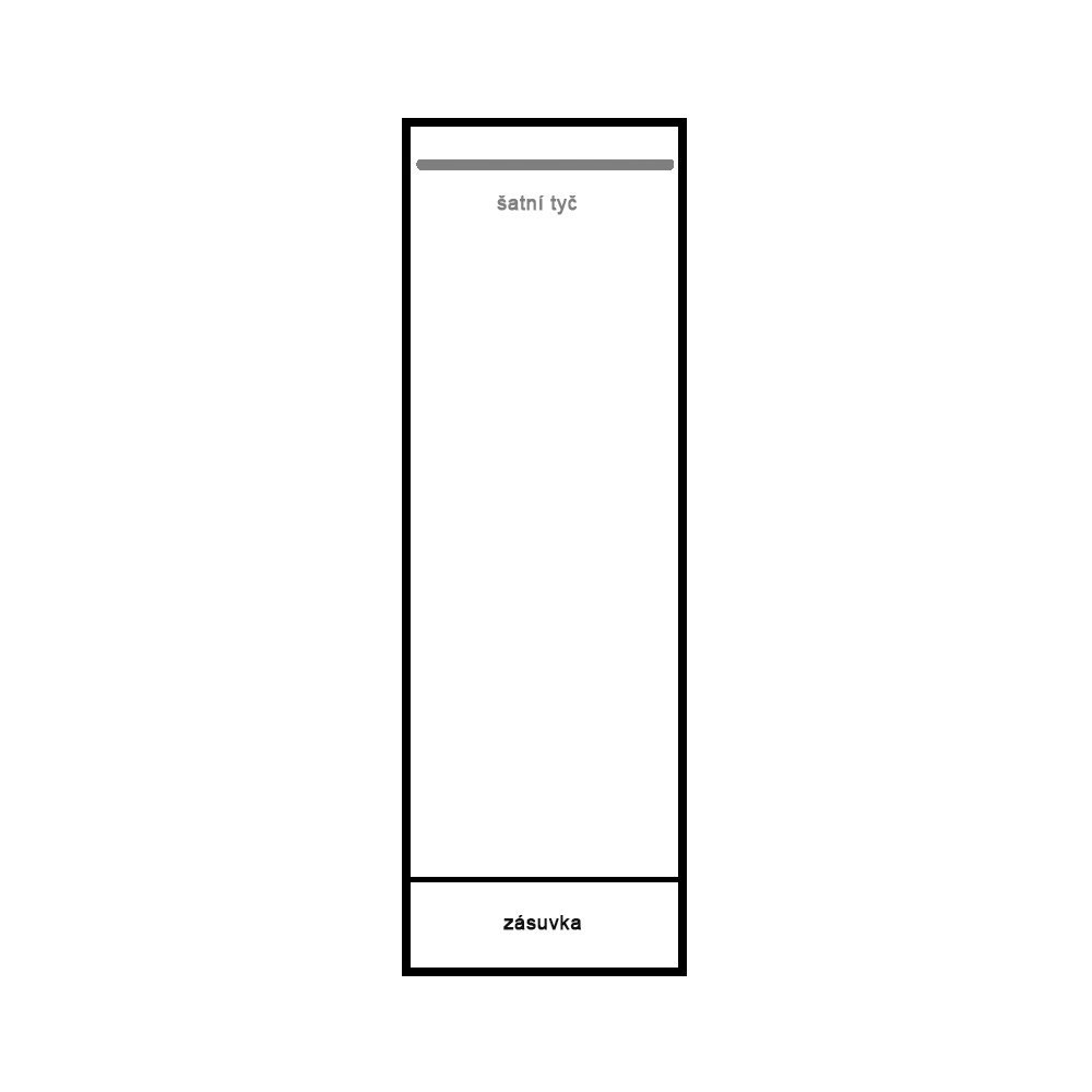 DALLAS s | šatní skříň D19 | 58 cm | UNI provedení | sonoma