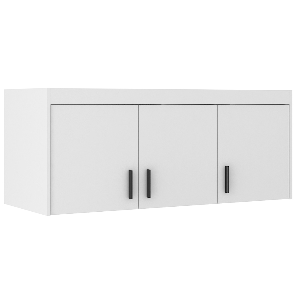 Nástavec na šatní skříň ELENA 3D | 133 cm | bílá