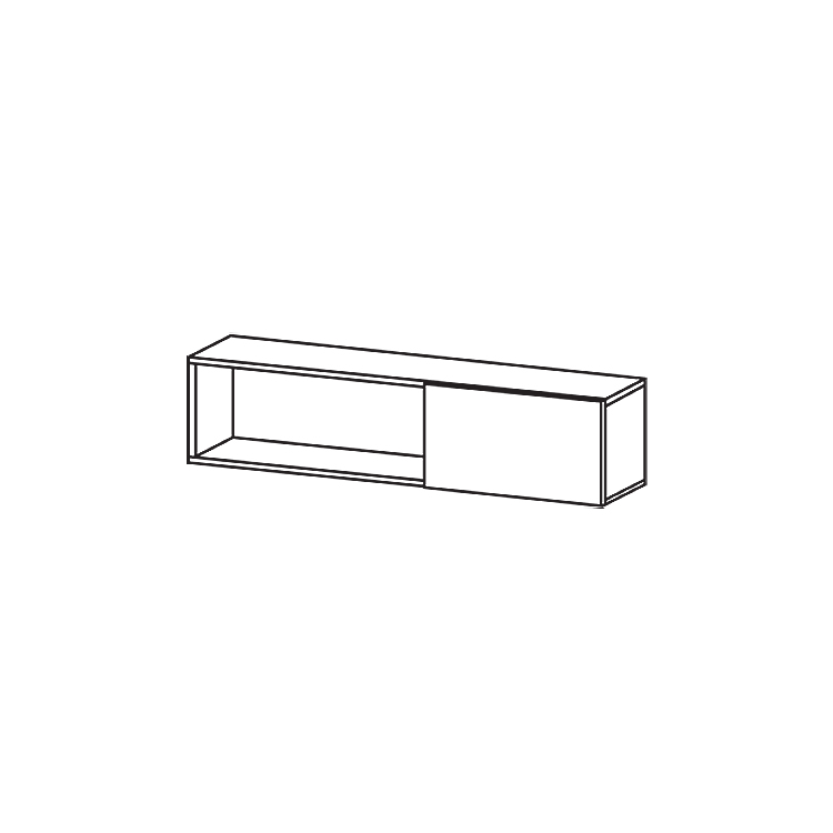 Obývací pokoj 3D | sestava C | bílá/dub kraft zlatý | 5 dílů