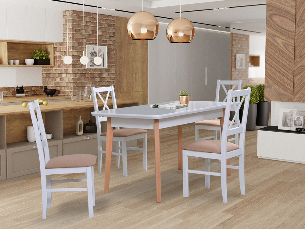 Rozkládací jídelní stůl Oslo 7 | lakovaná MDF | 140/180x80 cm | VÝPRODEJ