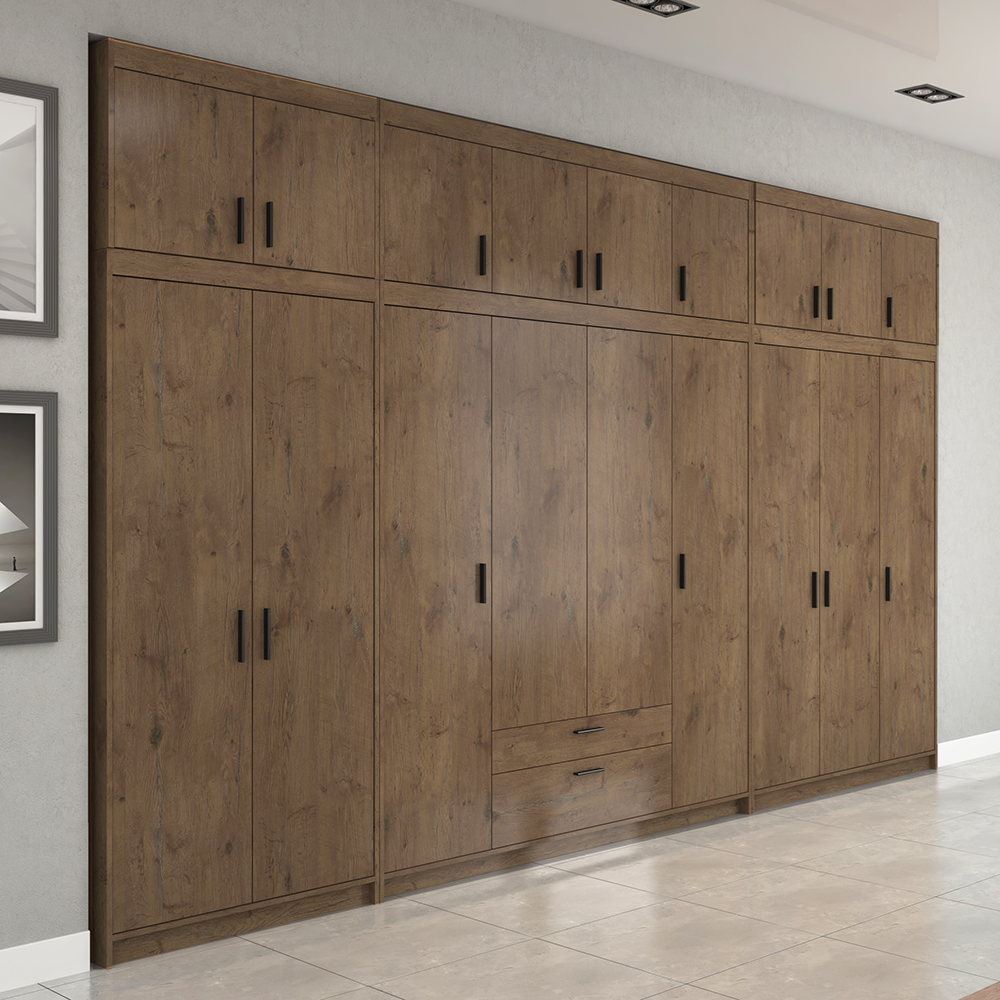 Nástavec na šatní skříň ELENA 4D | 176,3 cm | dub lefkas