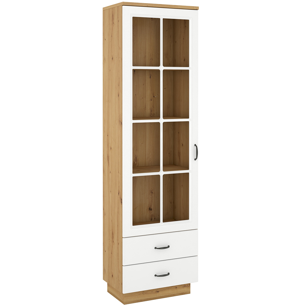 Obývací stěna Flawia C - artisan/bílá