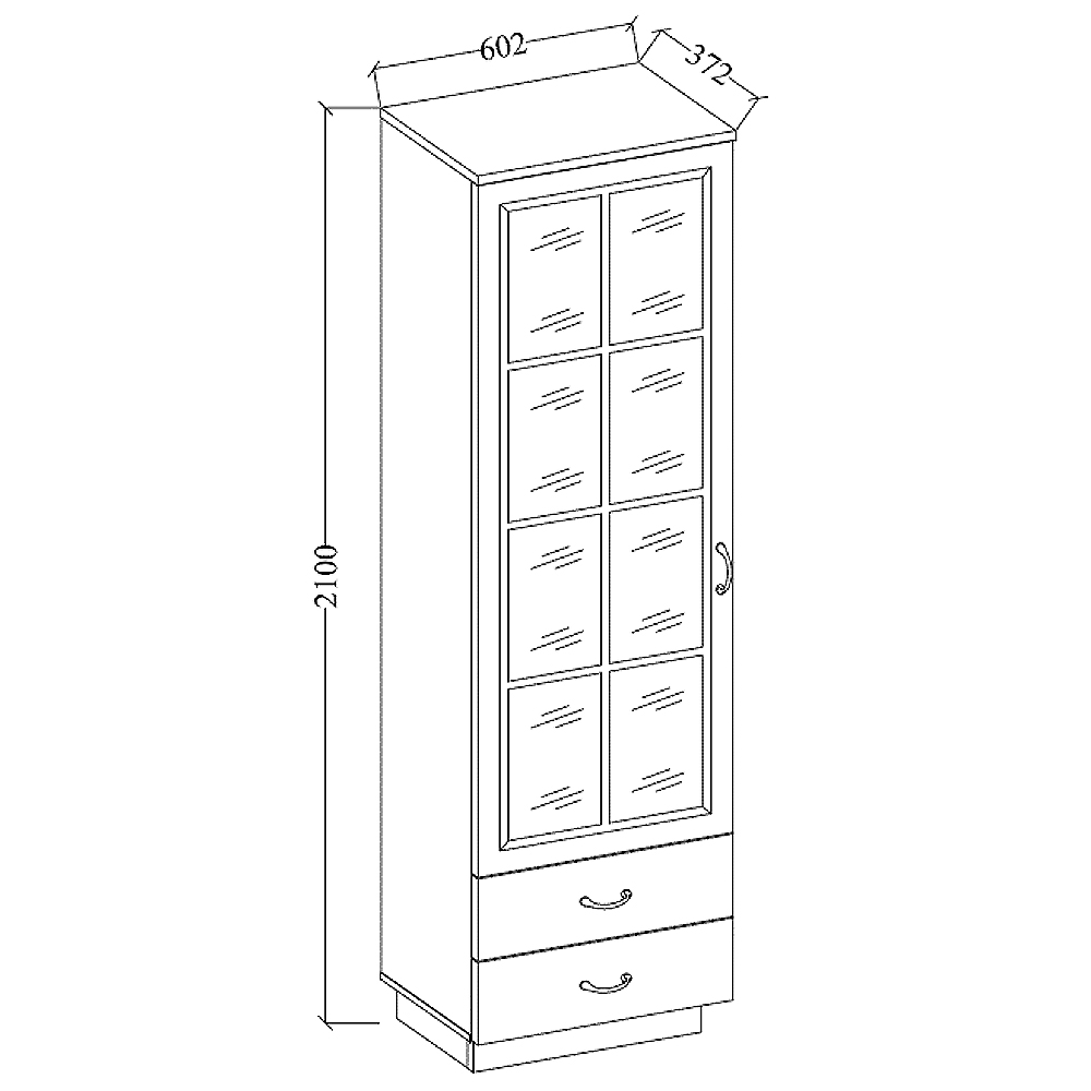 Obývací stěna Flawia C - artisan/bílá