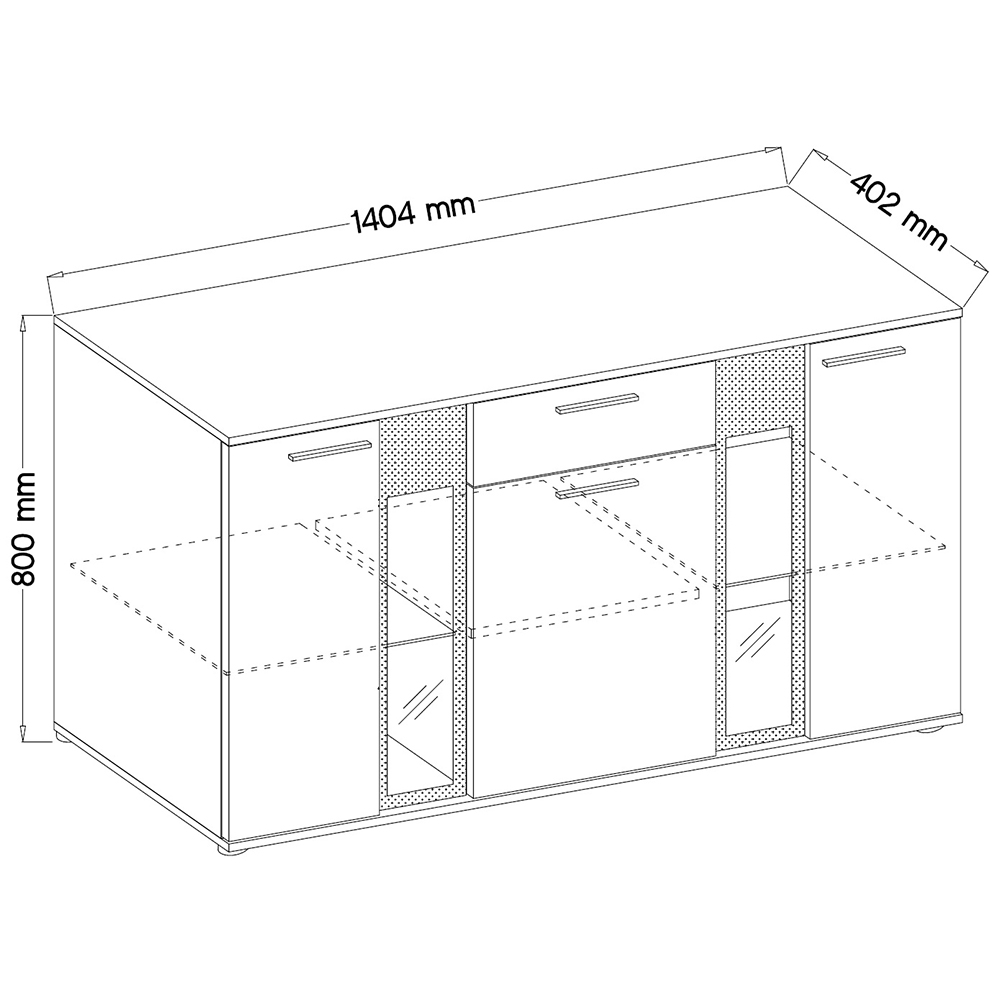 Komoda Salsa - matera/dub artisan