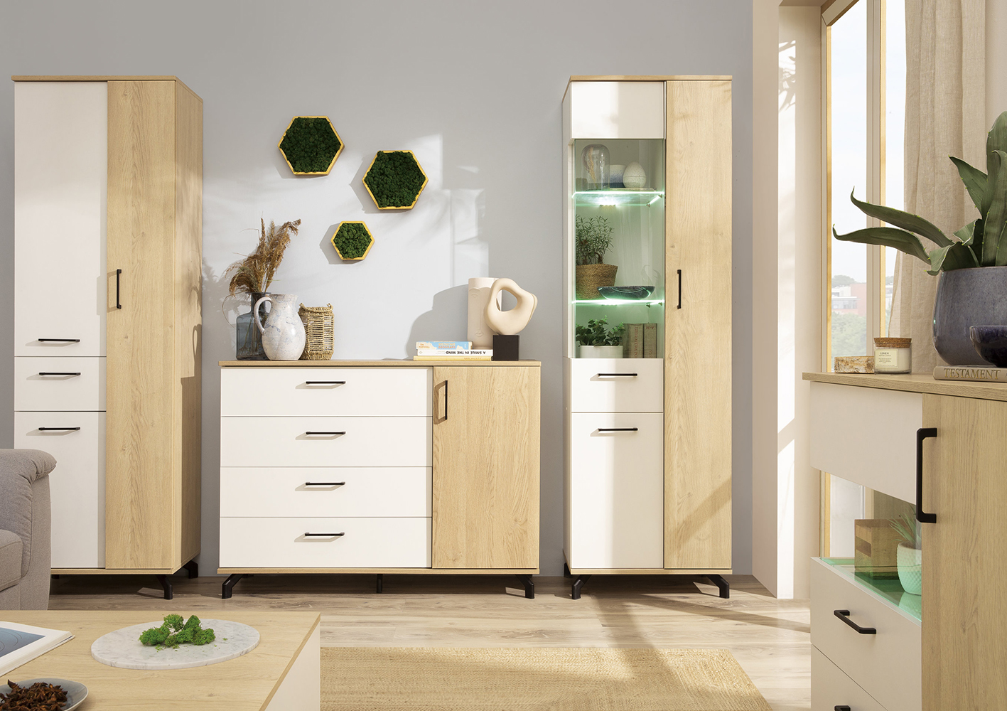 Obývací stěna Madison D - 2 barevné kombinace