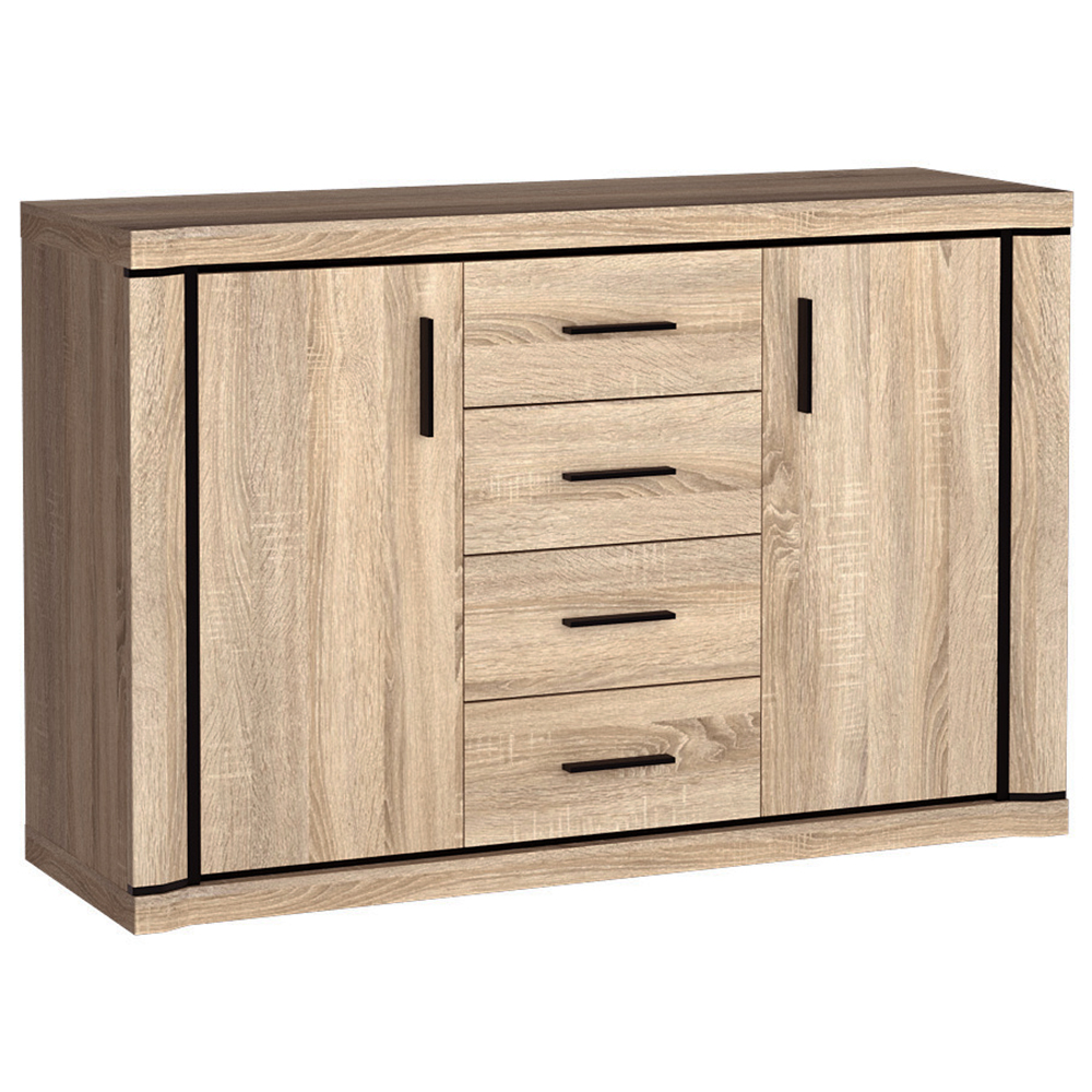 Obývací stěna se skříní DALLAS s | sestava F | 5 dílů | sonoma