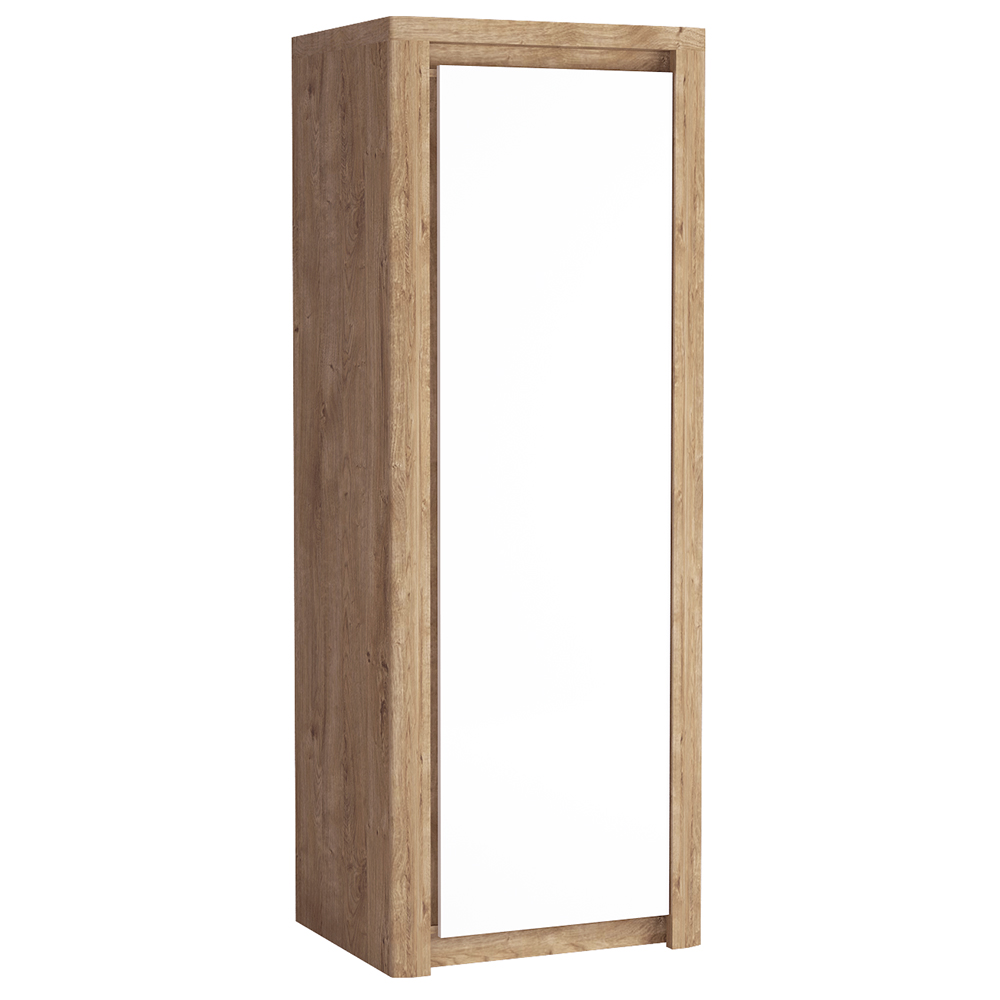 LIVINIO | šatní skříň L-2 | 72,5 cm | ribbeck/bílá lesk