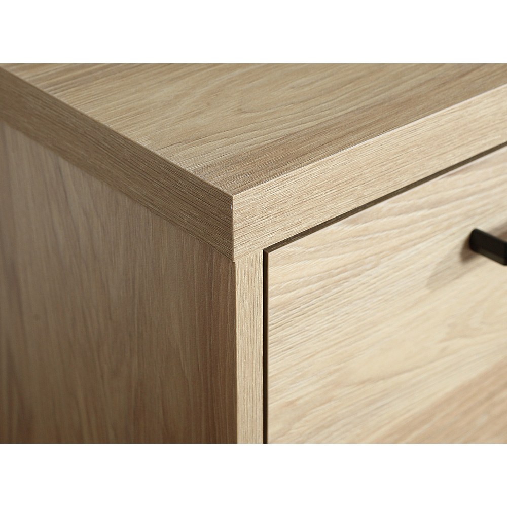 Mediolan - šatní skříň M2 + KOVOVÉ NOŽIČKY - natural hikora