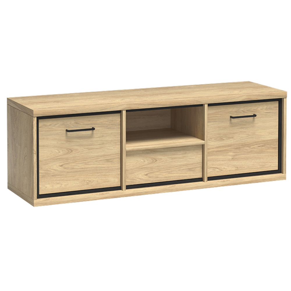 Mediolan - TV stolek M12 + KOVOVÉ NOŽIČKY - natural hikora