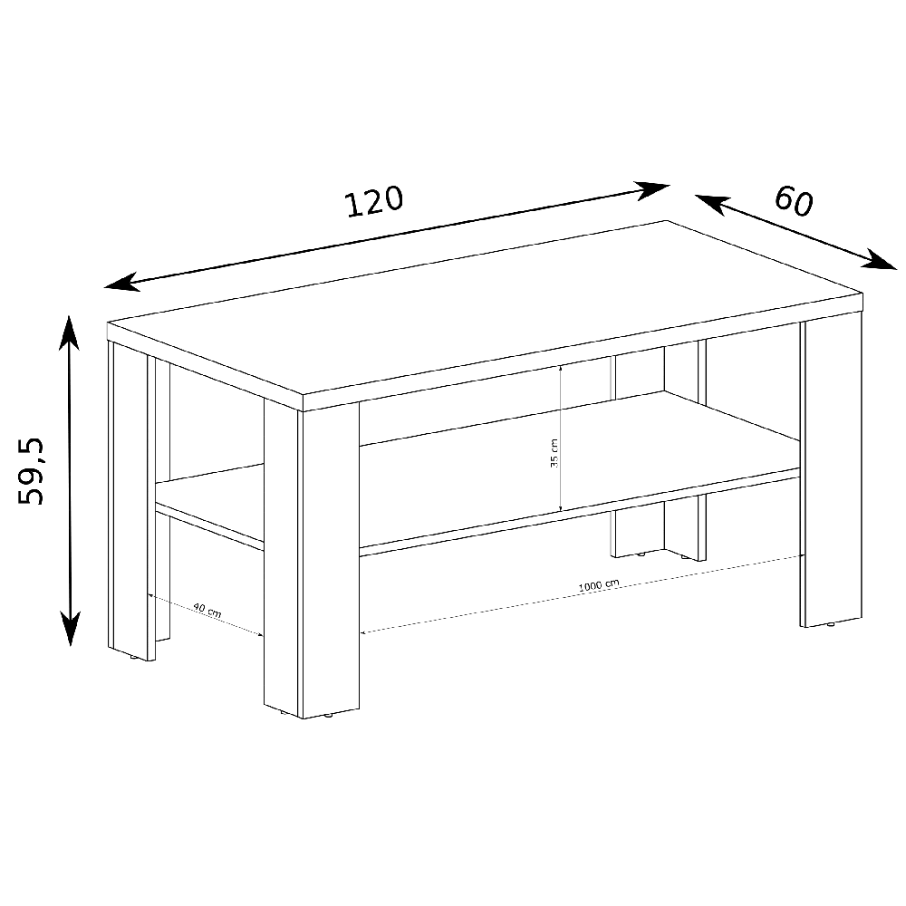 Tadeusz S - konferenční stolek T13 - dub stoletý