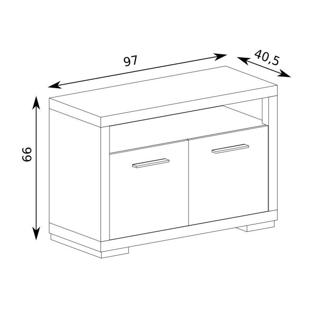 Vegas S - Tv stolek V21 - santana světlá