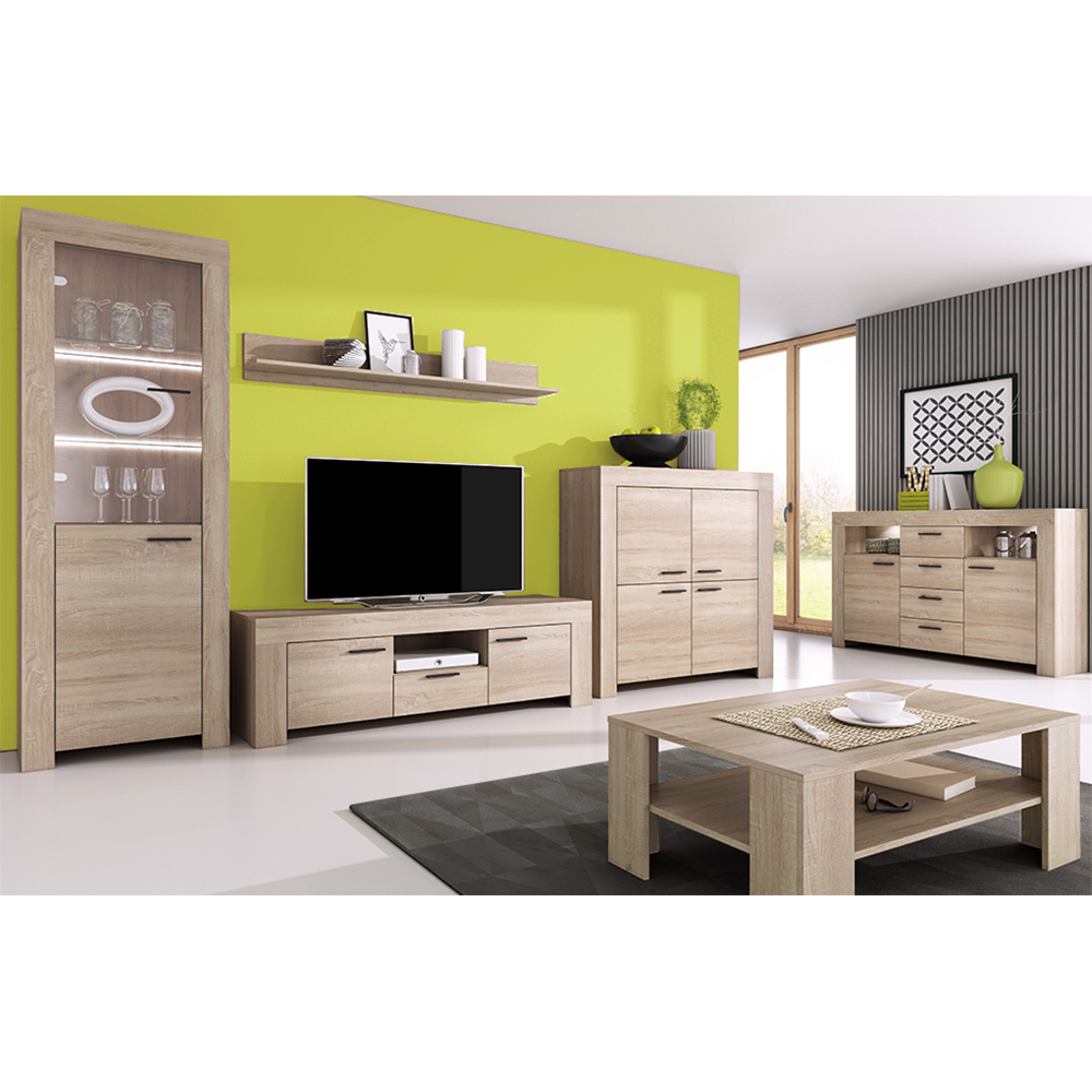 Obývací stěna Sky A (6 dílů) | sonoma | POSLEDNÍ KUSY