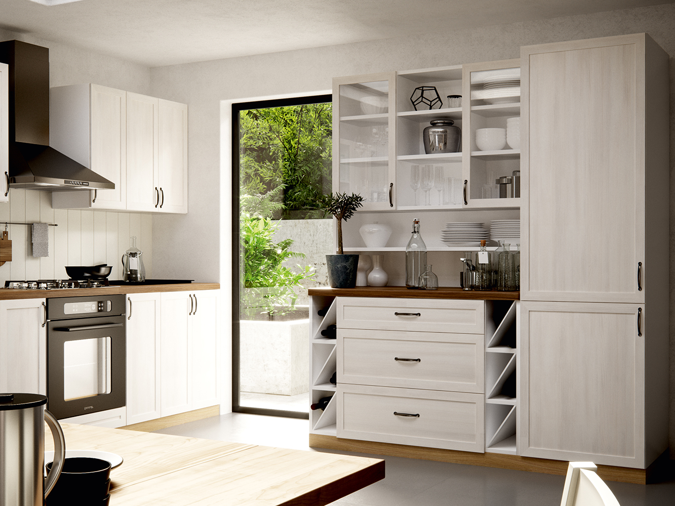 Royal - horní závěsná skříňka G40 - PRAVÁ - borovice nordická