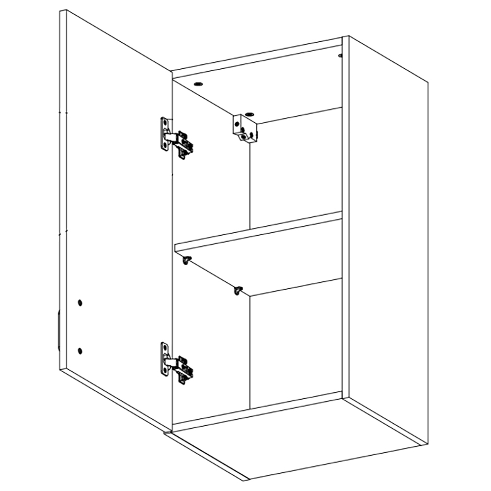 Royal - horní závěsná skříňka G30S - LEVÁ - borovice nordická