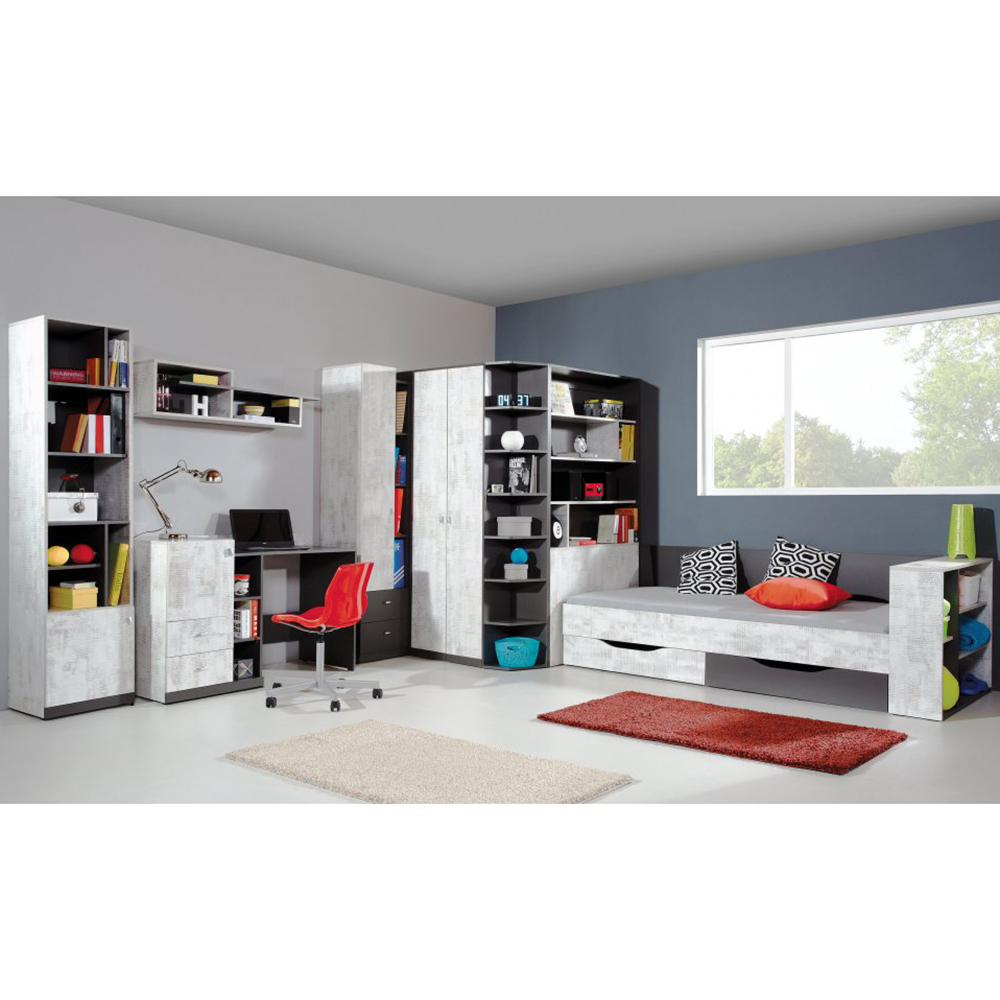 Tablo - patrová postel TA13 - grafit/enigma