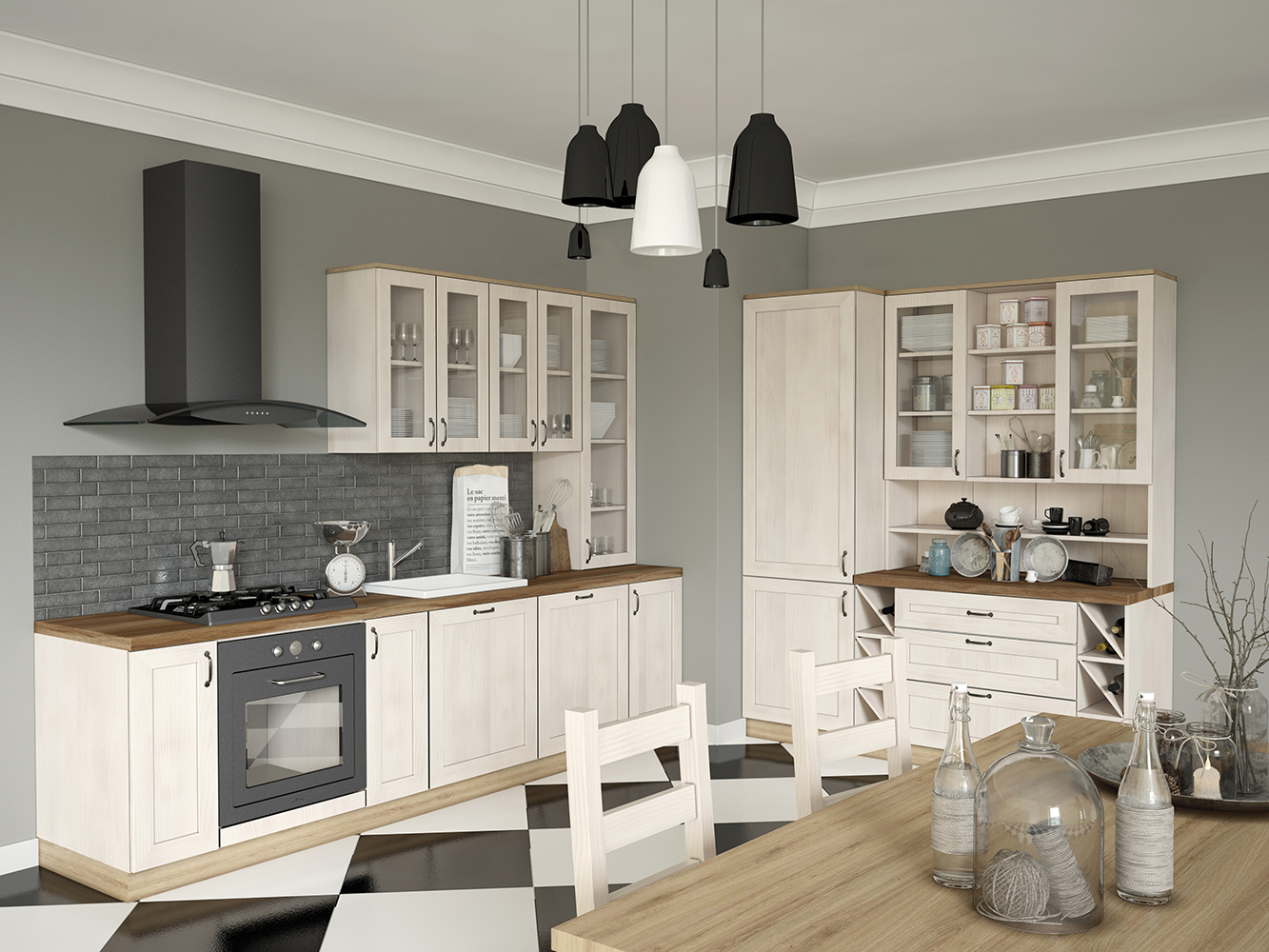 Royal - dolní skříňka D60S1 - borovice nordická