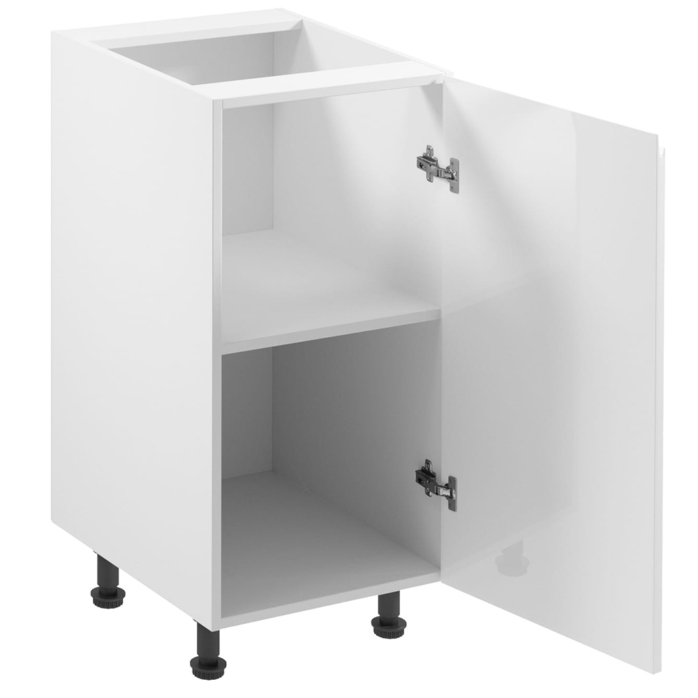 ASPEN b | dolní skříňka D40 PRAVÁ s policí | 40 cm | SOKL V CENĚ | bílá lesk