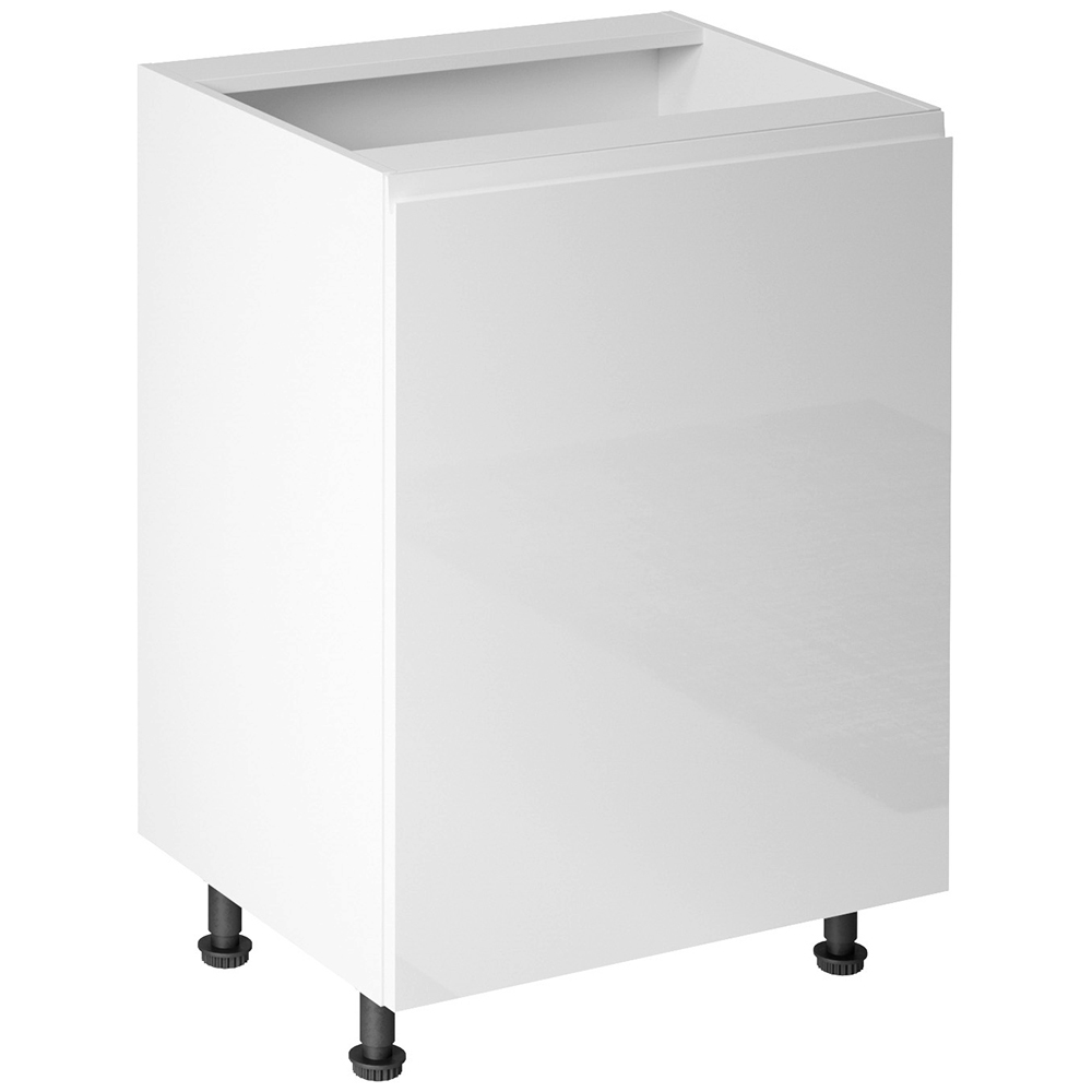 Aspen | dolní skříňka D60 | PRAVÁ | bílá lesk