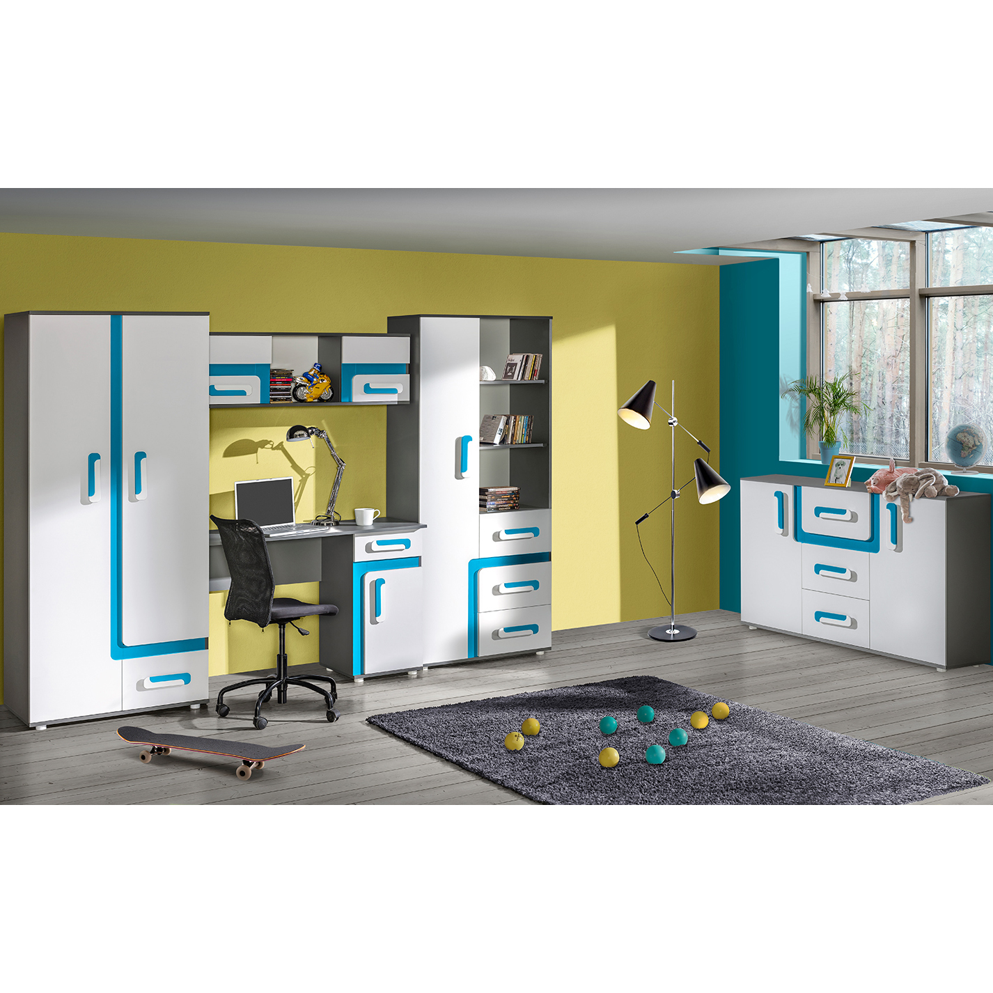 Dětský pokoj Apetito T | sestava I | tyrkys