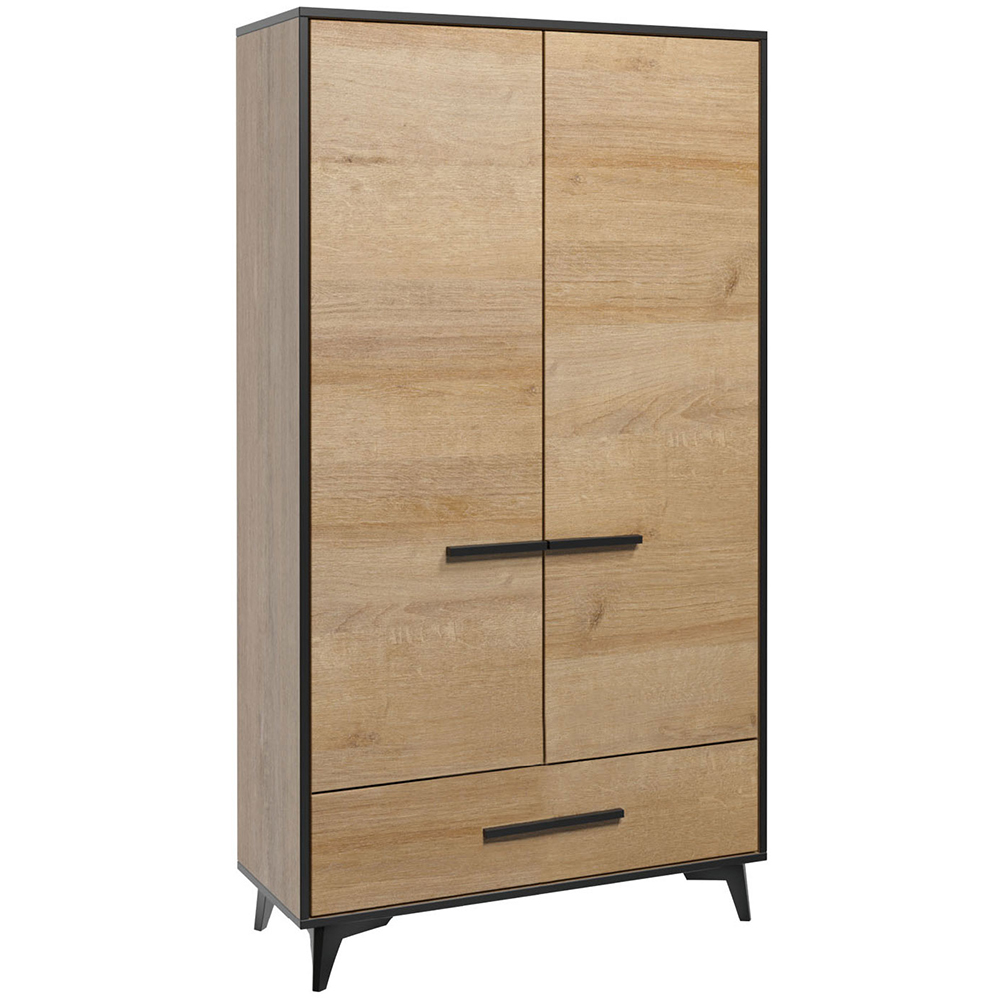 Frida D | šatní skříň S2D1S | 91 cm | dub riviera