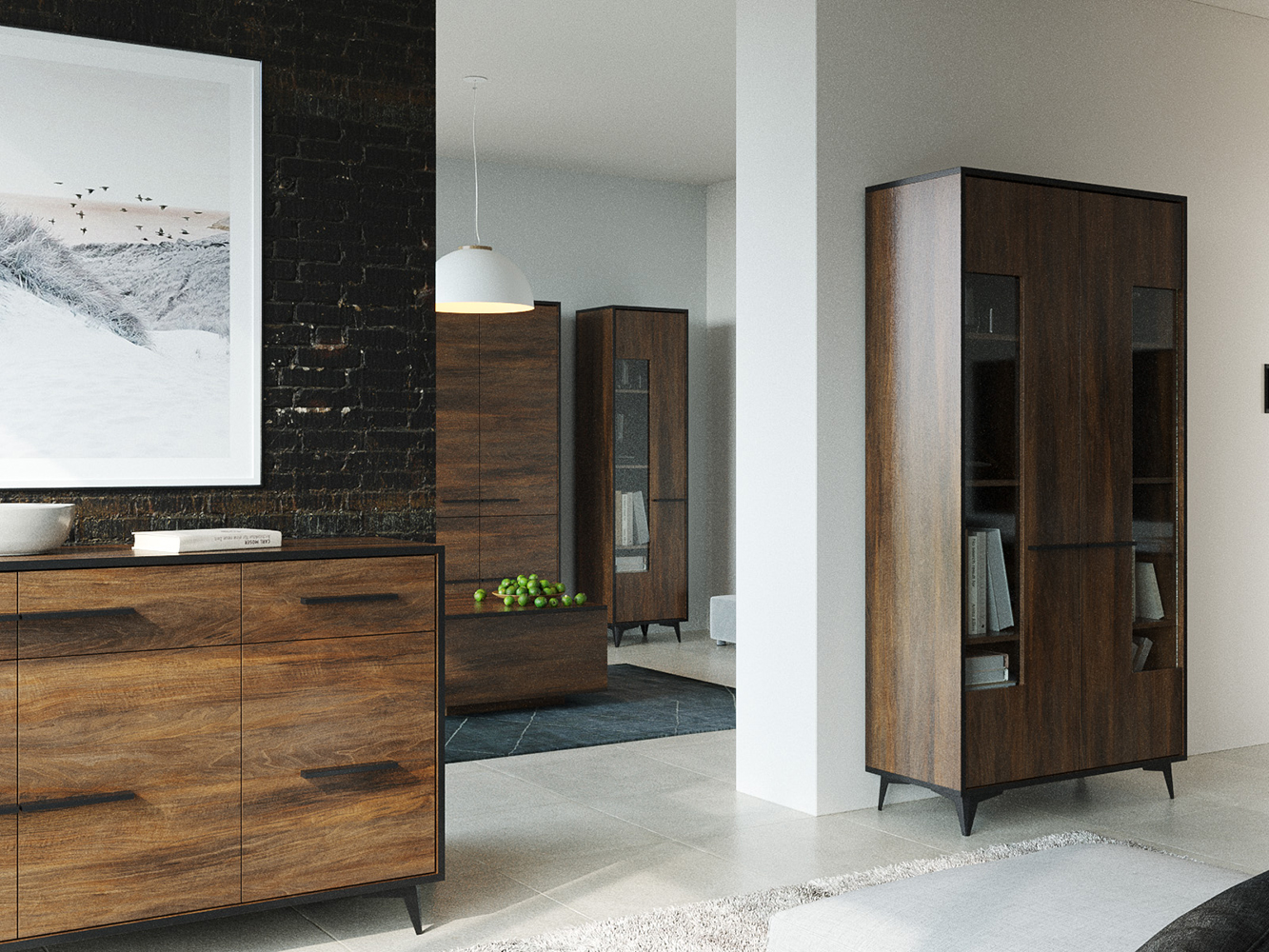 Frida S | dvoulůžko L160 | shirin walnut