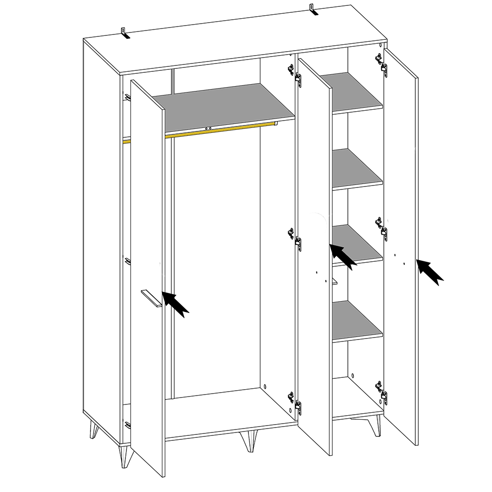 Ložnice Frida | sestava | shirin walnut