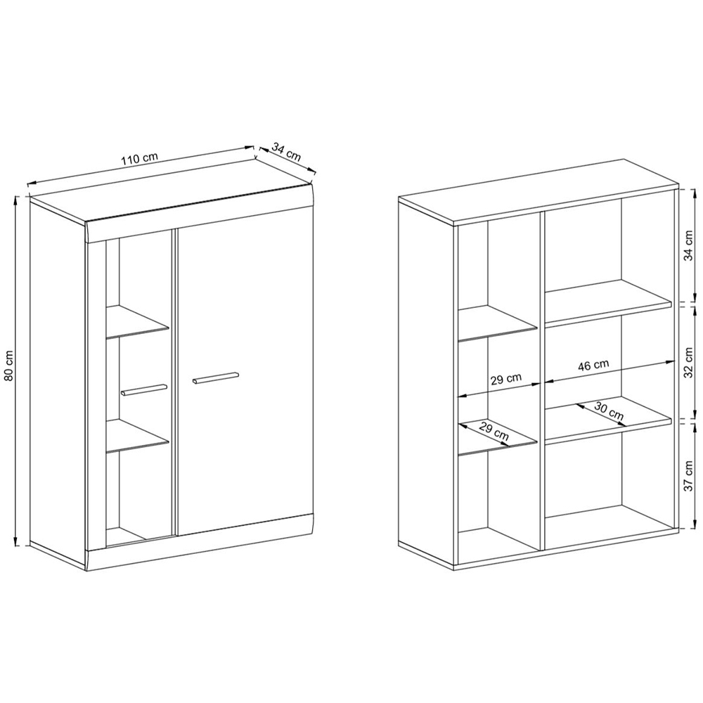 Obývací stěna ALVARO | 4 díly | trufla | POSLEDNÍ KUS