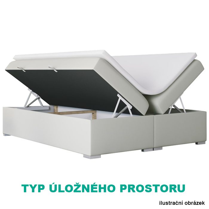 Dvoulůžko boxspring ROYAL + rošt + matrace | 180 cm | VÝBĚR LÁTEK