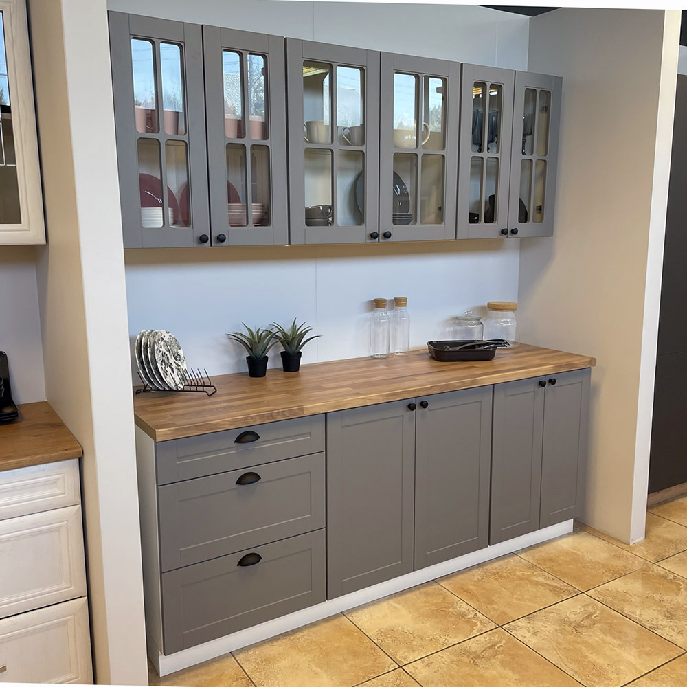 Linea | kredenc, horní skříňka K120 | šedá