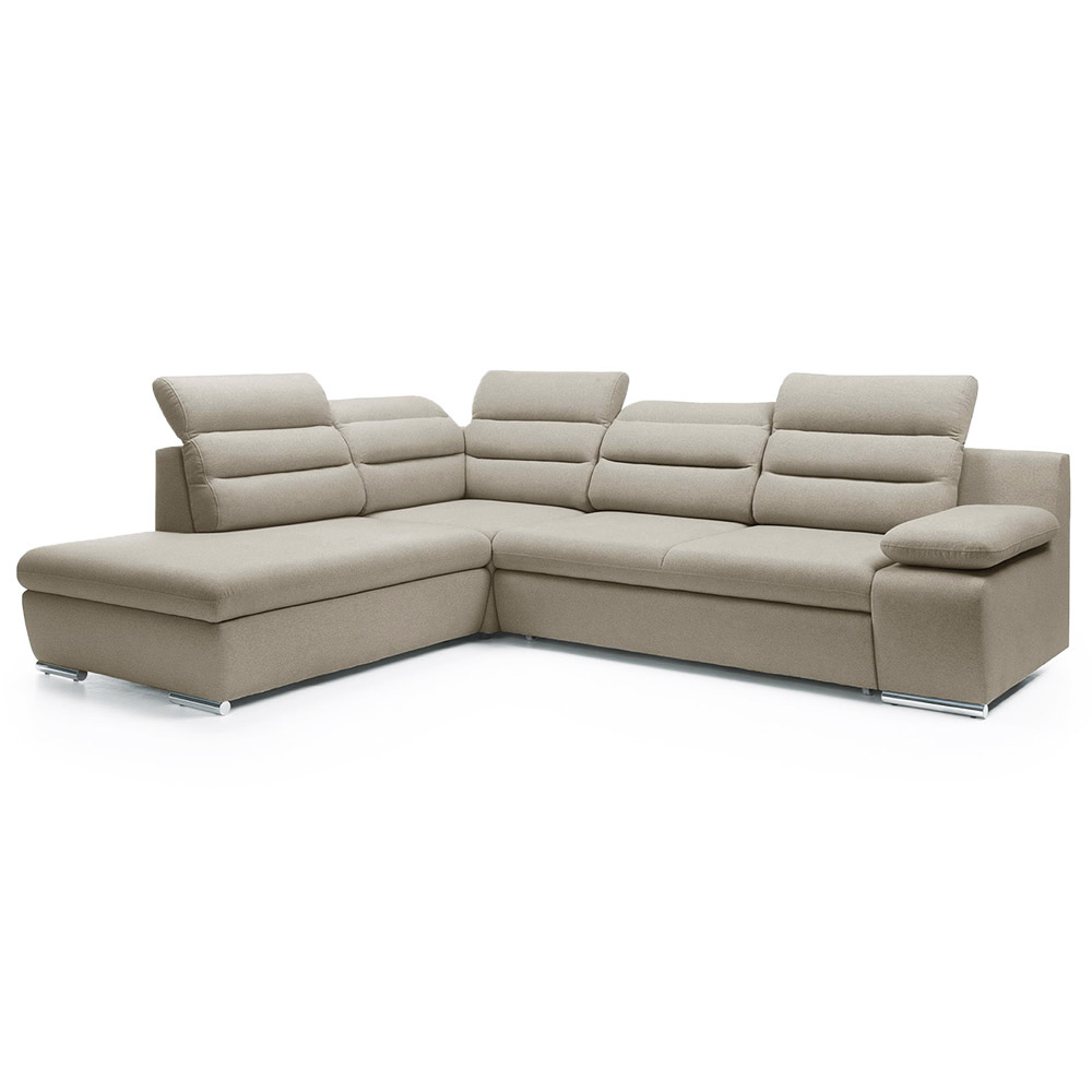 Sedací souprava GRECO | 230x280 cm | rozkládací + úložný prostor | hnědobéžová | VÝPRODEJ Z PRODEJNY