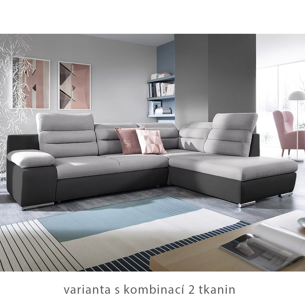 Sedací souprava GRECO | 280x230 | rozkládací + úložný prostor  | VÝBĚR TKANIN
