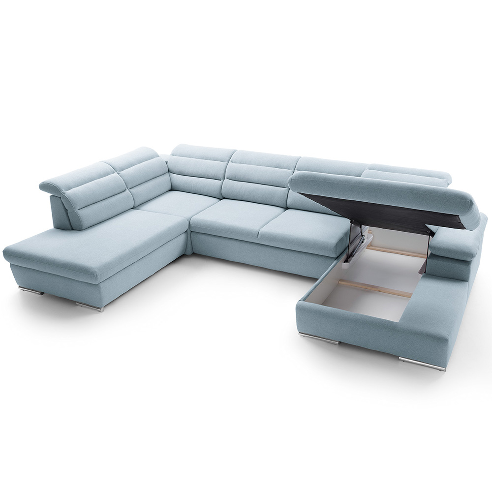 Sedací souprava GRECO II U | 230x356x194 | rozkládací + úložný prostor | VÝBĚR TKANIN