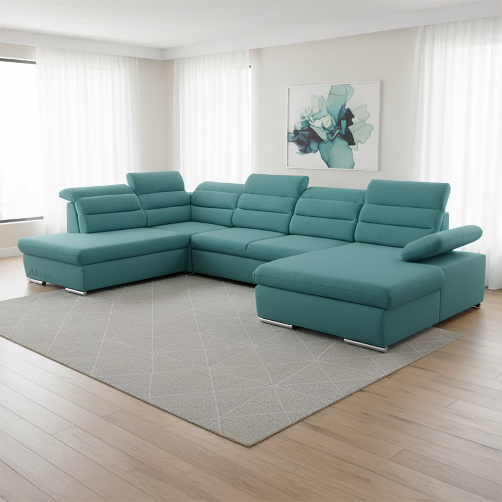 Sedací souprava GRECO II U | 230x356x194 | rozkládací + úložný prostor | VÝBĚR TKANIN