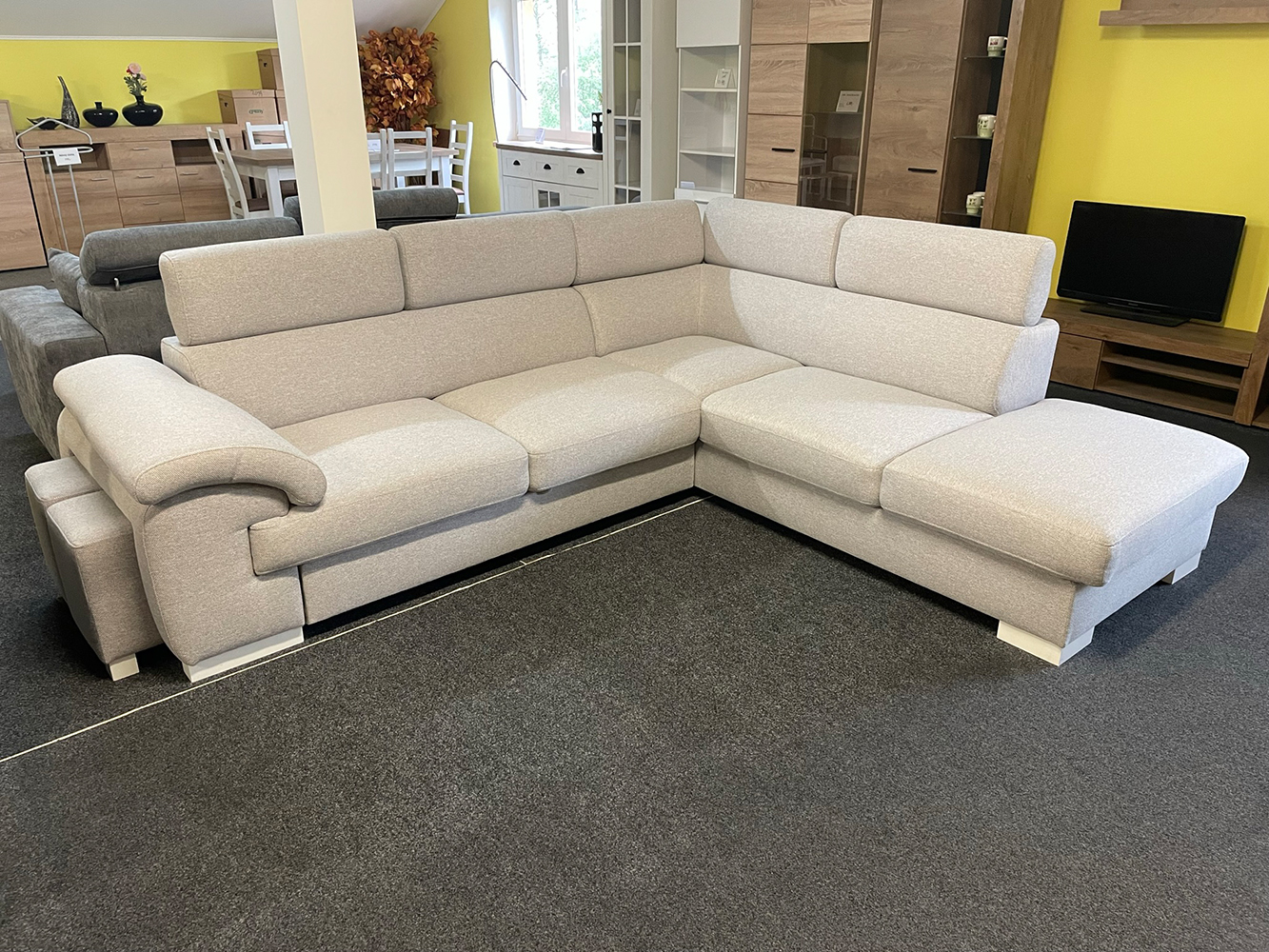 Sedací souprava London lux + 2x taburet | PRAVÁ | megan 363 | VÝPRODEJ