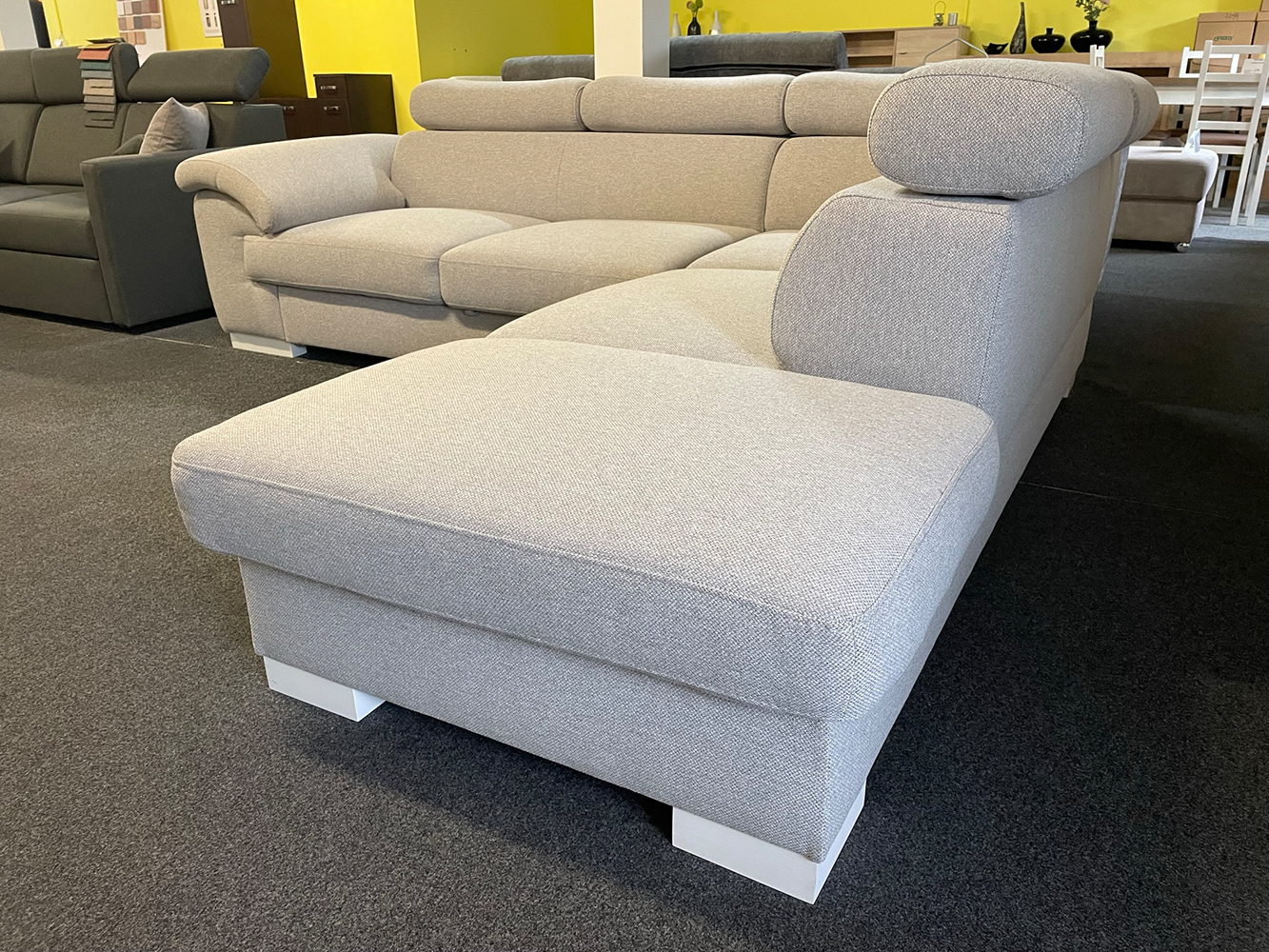 Sedací souprava London lux + 2x taburet | PRAVÁ | megan 363 | VÝPRODEJ