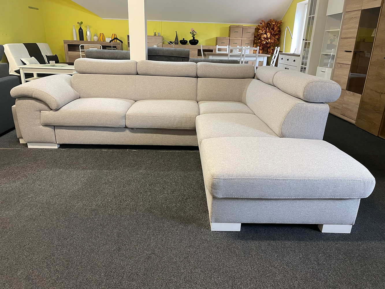 Sedací souprava London lux + 2x taburet | PRAVÁ | megan 363 | VÝPRODEJ