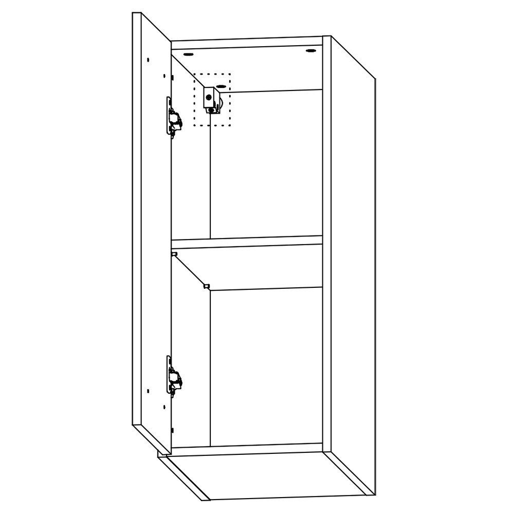 LANGEN ap | horní skříňka G30G | push open | UNI provedení | artisan