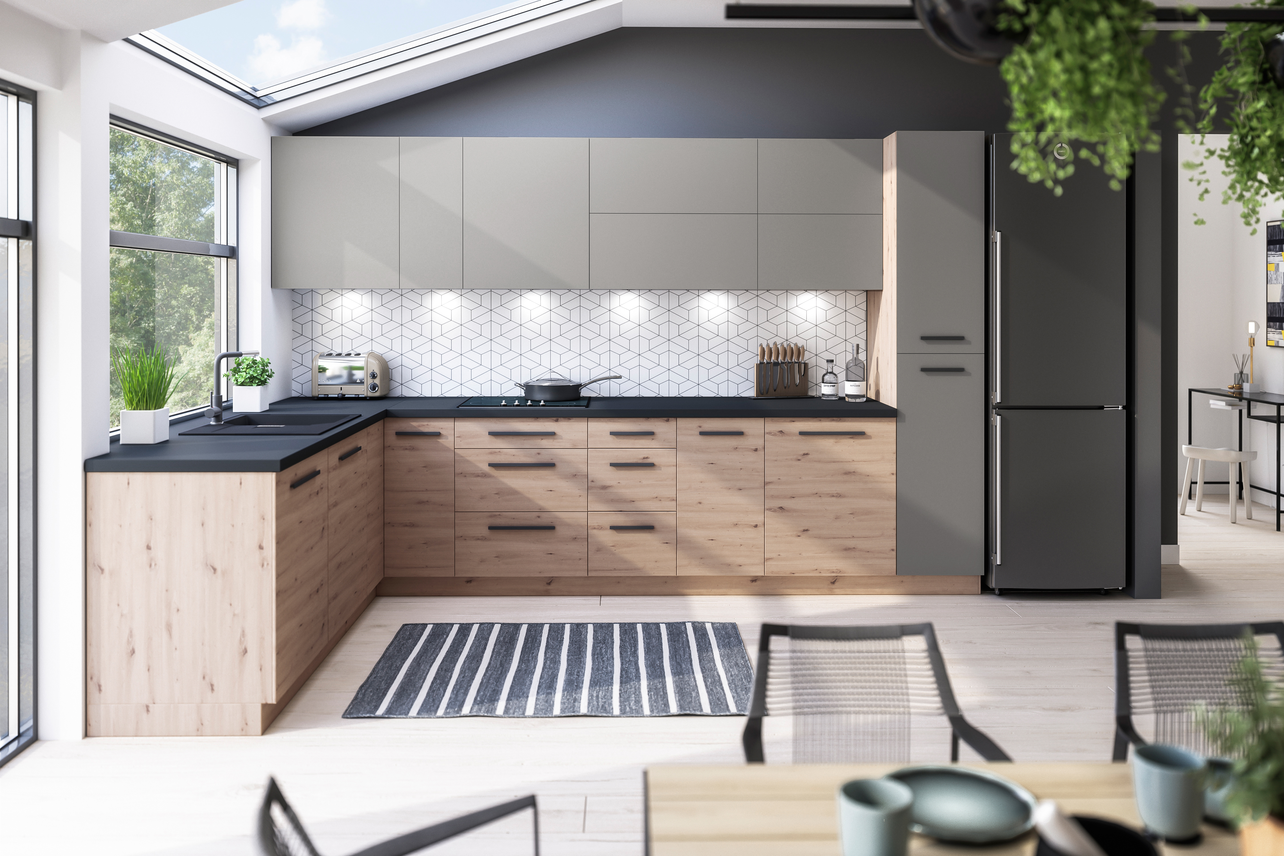 LANGEN bp | horní skříňka G60G | push open | UNI provedení | béžová