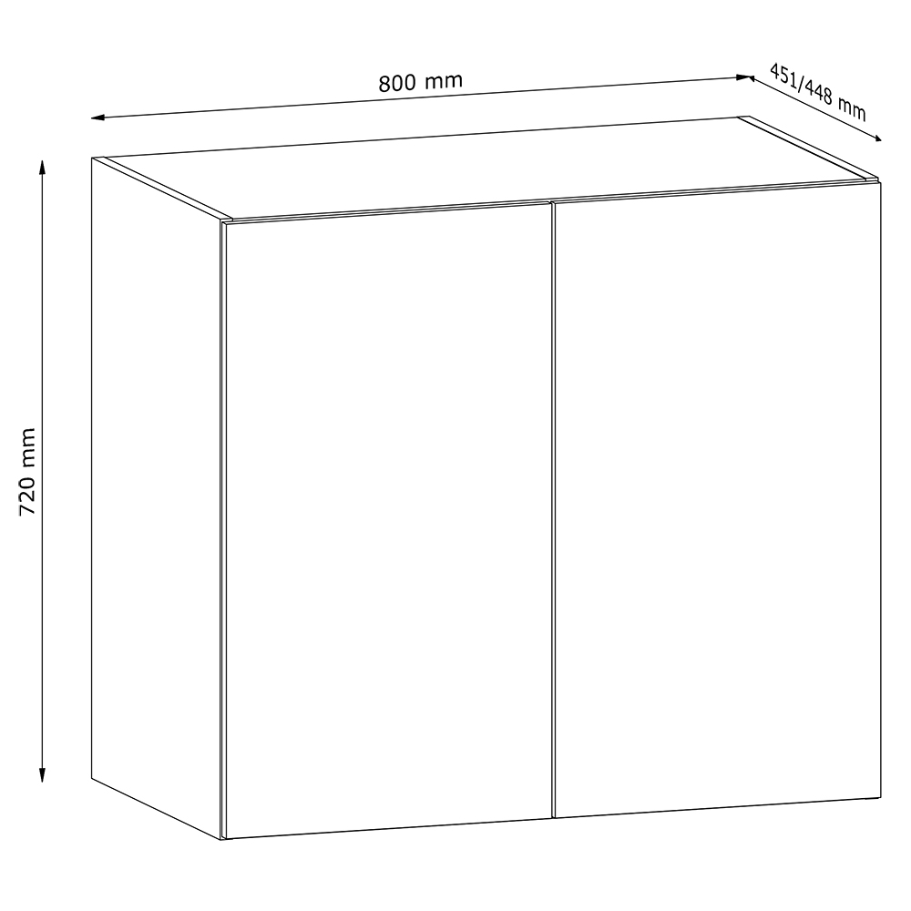 LANGEN bu | horní skříňka G80G | s úchyty | béžová